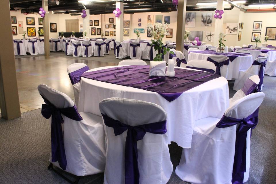 Customizable receptions in Event Center