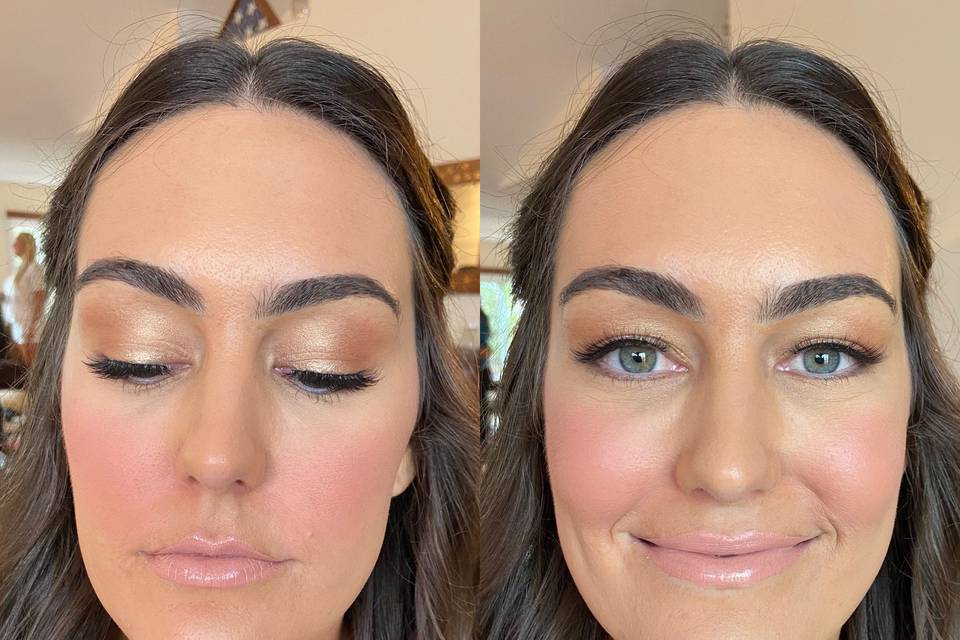 Blushy natural glam