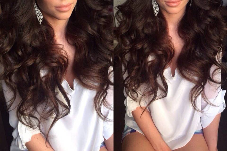 Curly hairstyle
