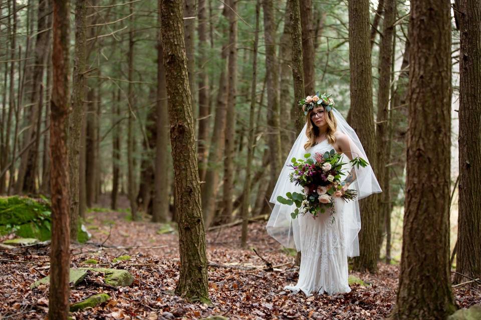 Bride enchanted forest