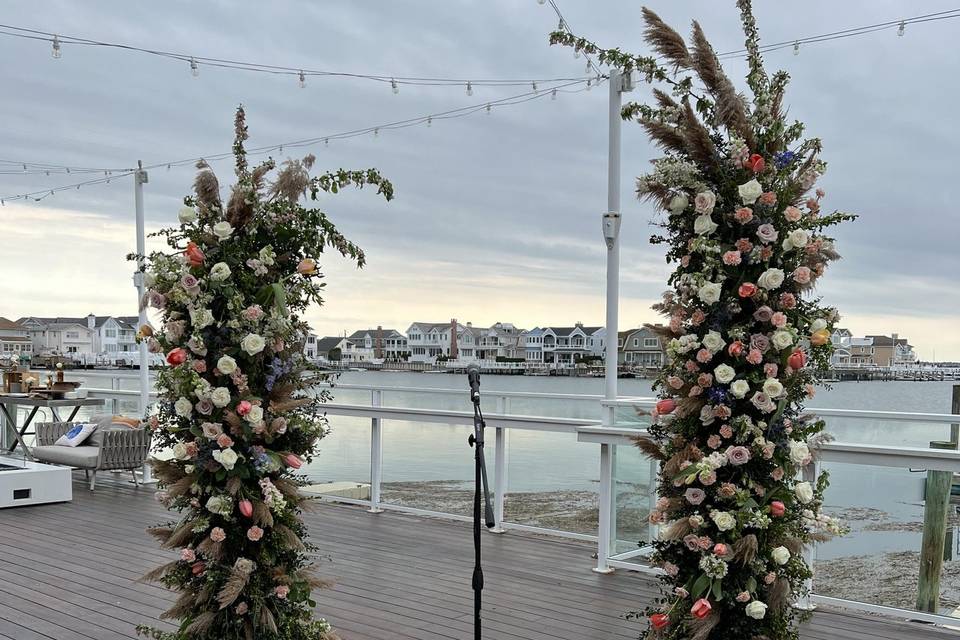 Ceremony flower arch