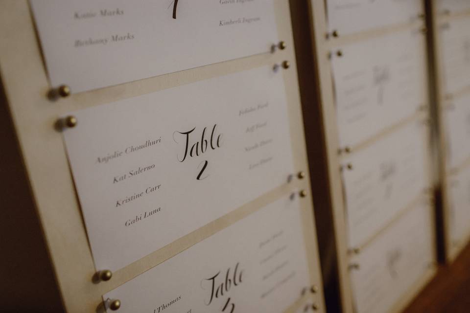 Table number | Catalina Jean Photography