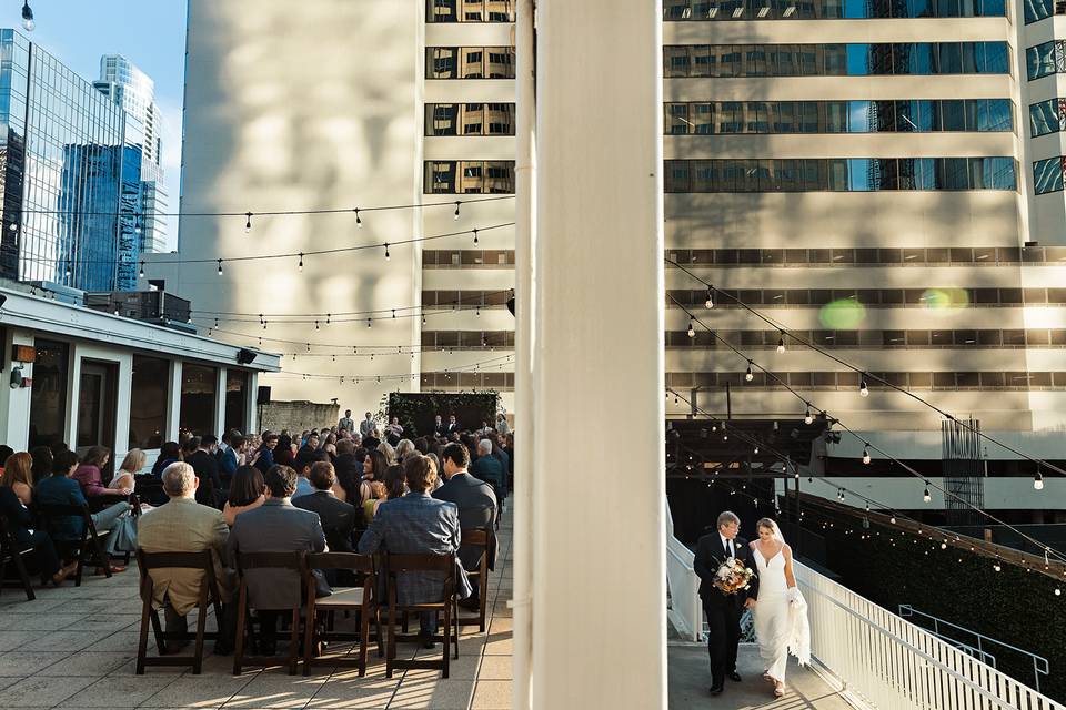 Rooftop wedding