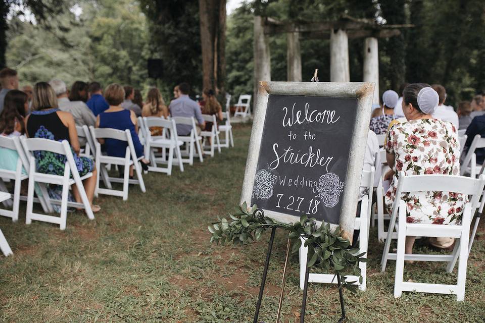 Welcome sign