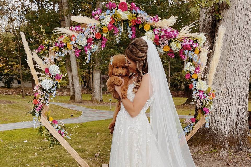A dog moms wedding dream!
