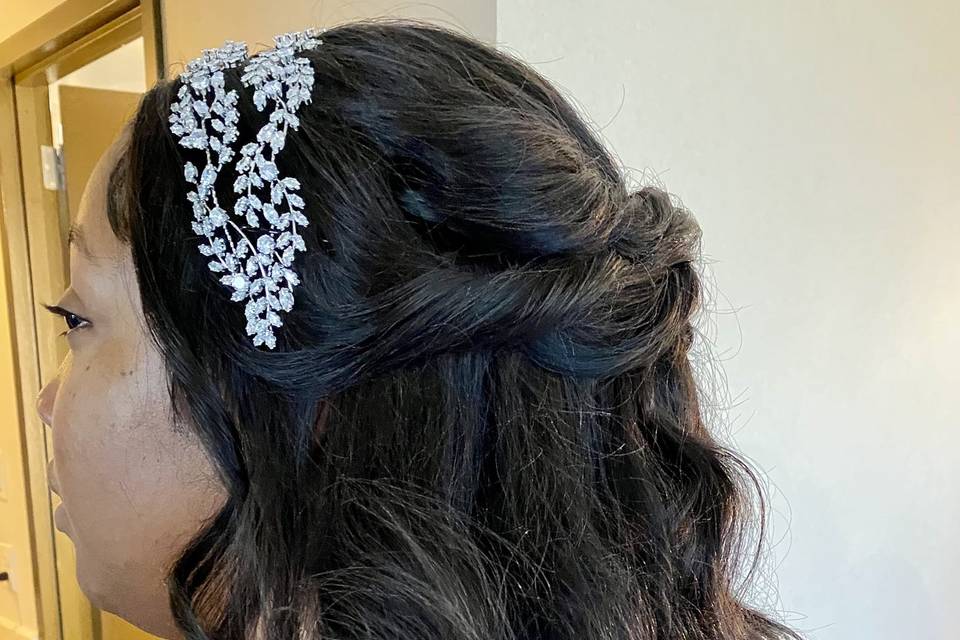 Bride hair