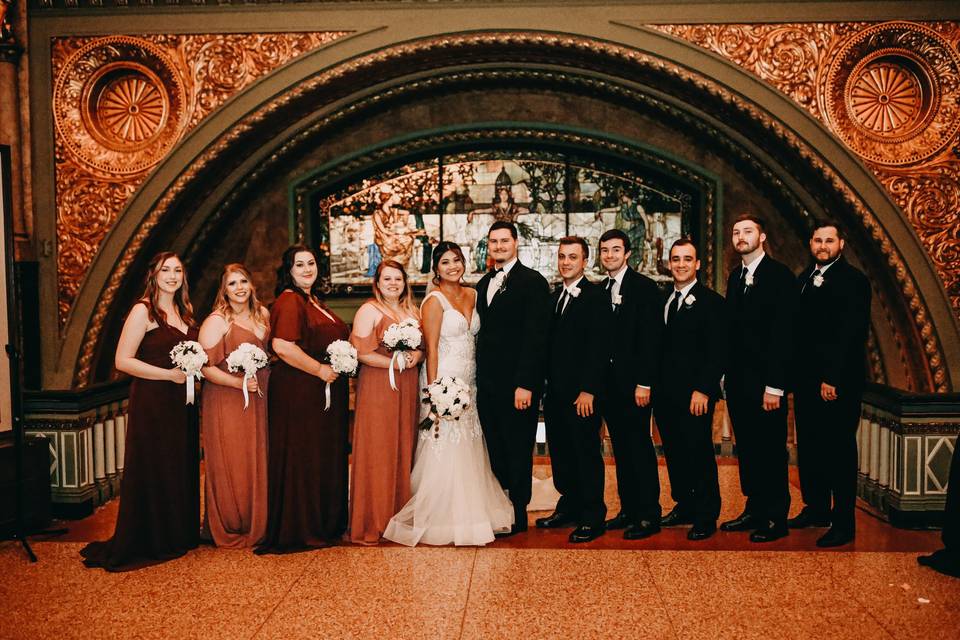 Wedding Party at Union Station