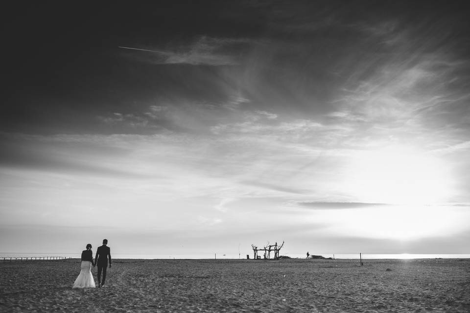 Wedding on an Italian beach