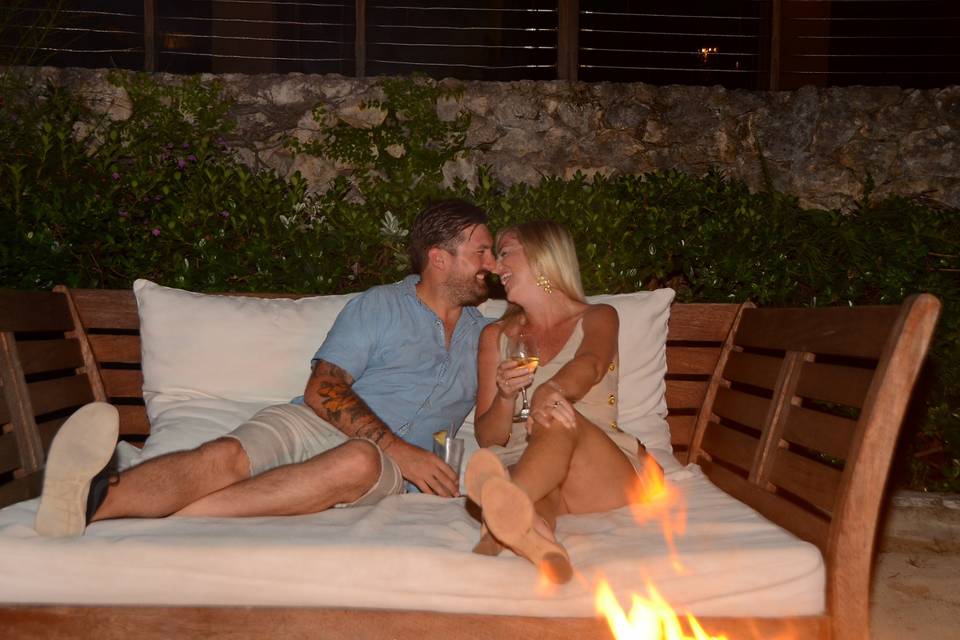 Firelit Island Romance
