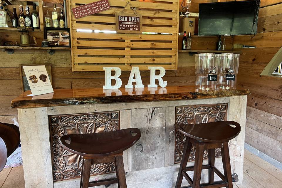 The Barn Bar.