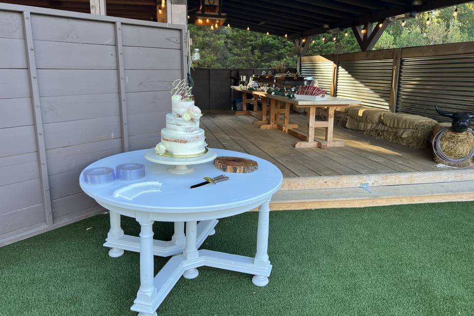 Cake table.