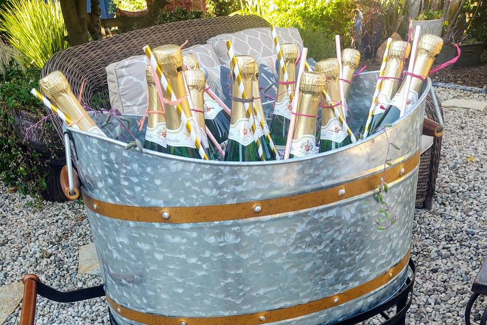 Champagne Cart Garden Party