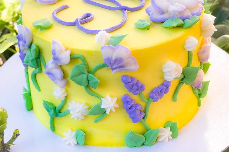 Mini Buttercream Flower cake