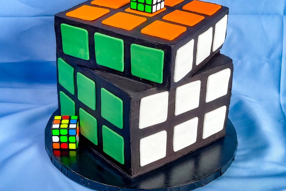 Rubik’s Cube Cake
