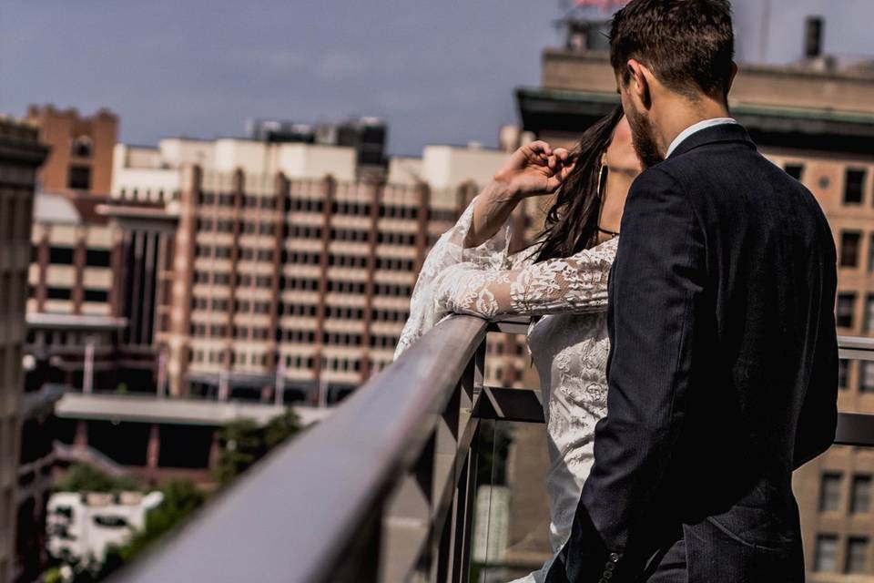 Romantic balcony views