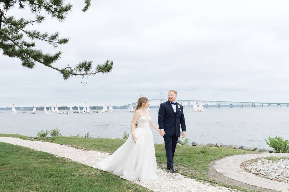 Wedding portraits in Newport
