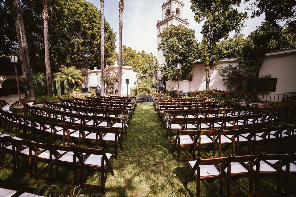 Ceremony setup