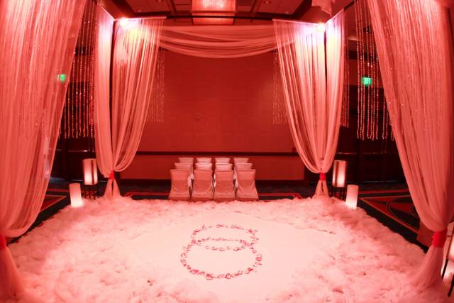Wedding ceremony setup