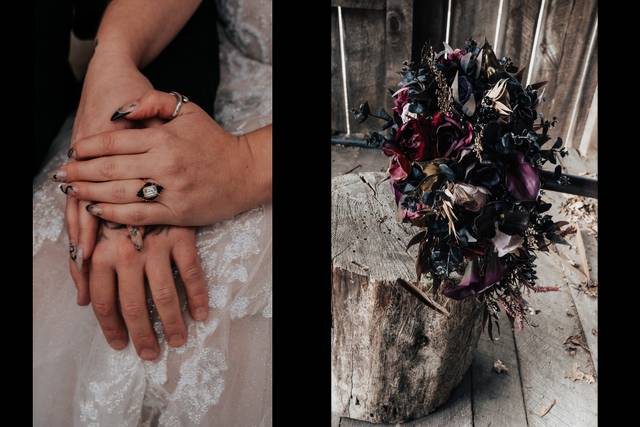 Halloween wedding details
