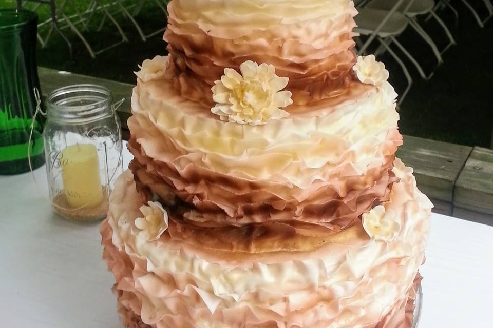 Fondant ruffles