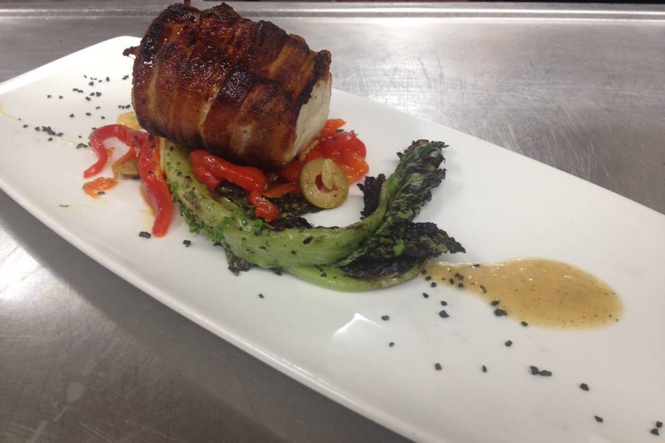House Bacon-wrapped Monk Fish