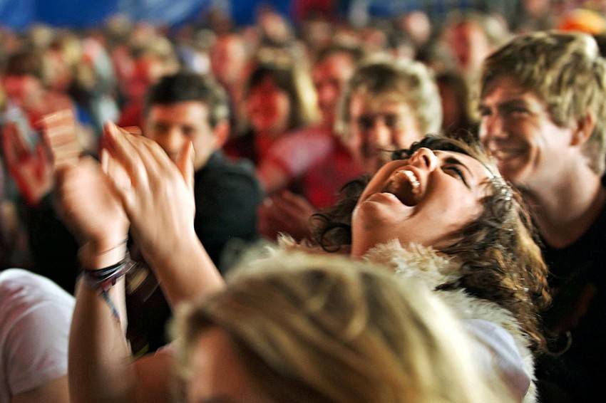 Laughing audience