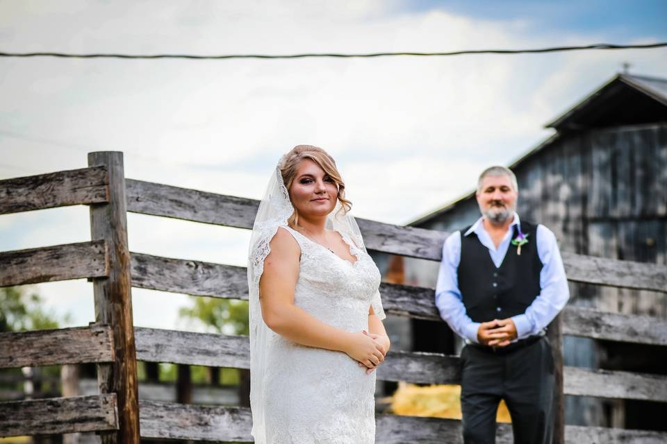 Rustic backdrop