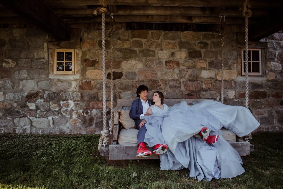 Starry Night Barn Wedding