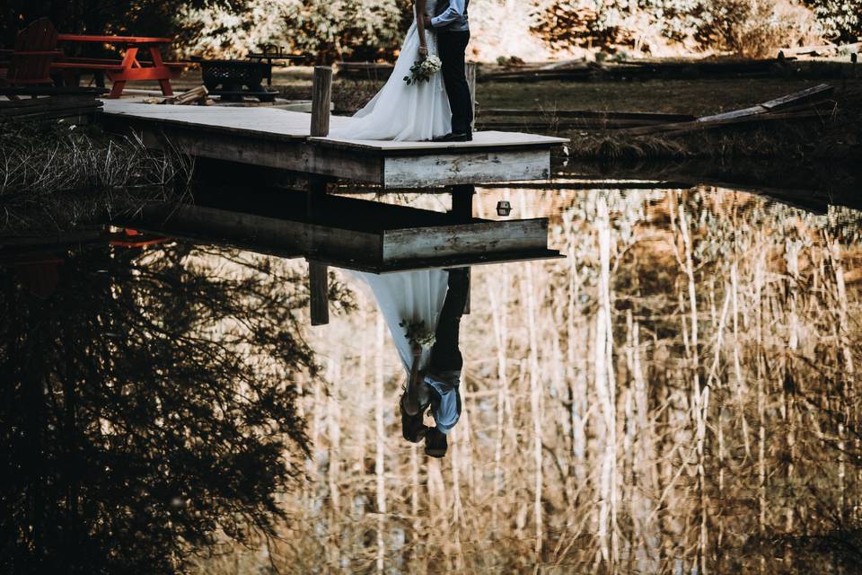 Couple on the lake