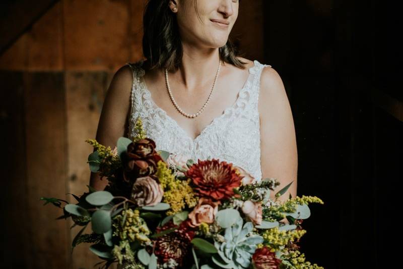 Natural light bride