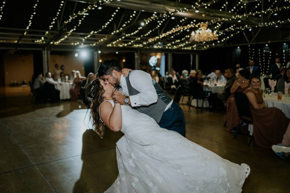 Couple first dance