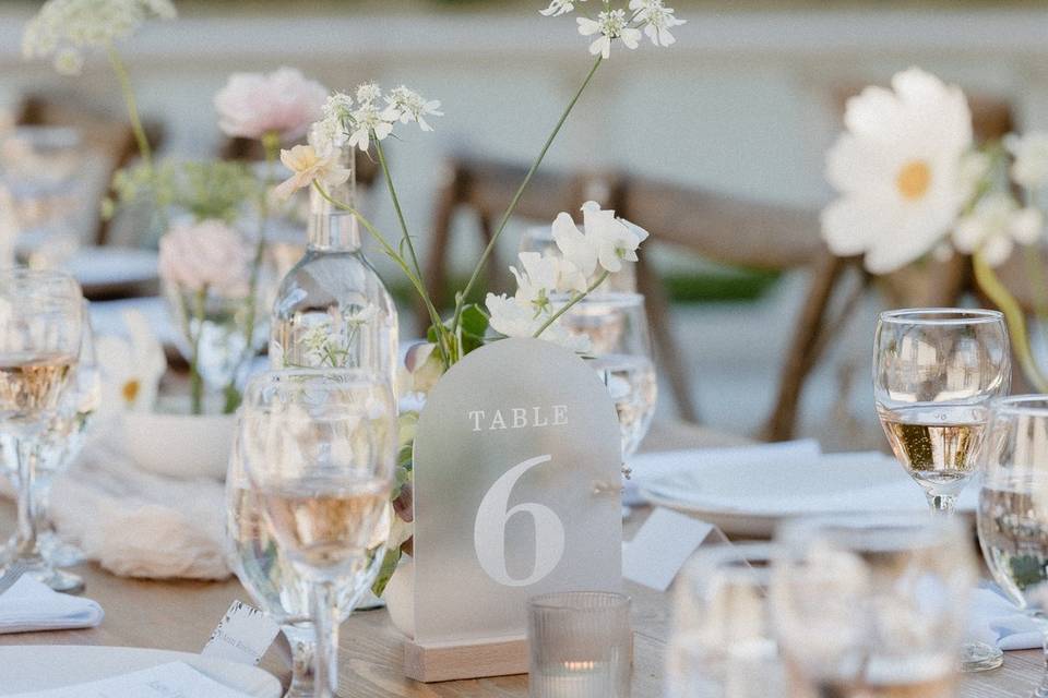 Modern white and pinks