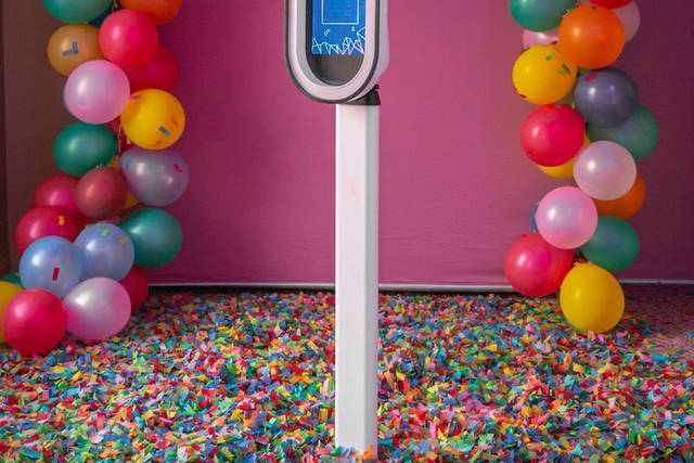 Sleek booths