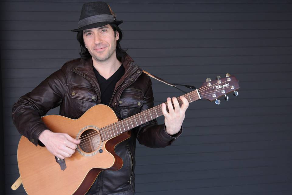 On my acoustic guitar