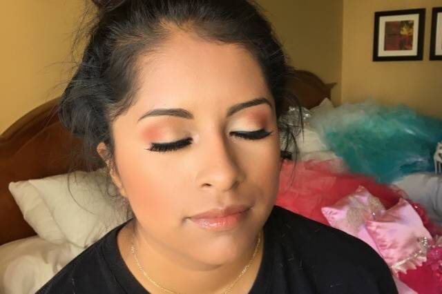 Soft and natural makeup look