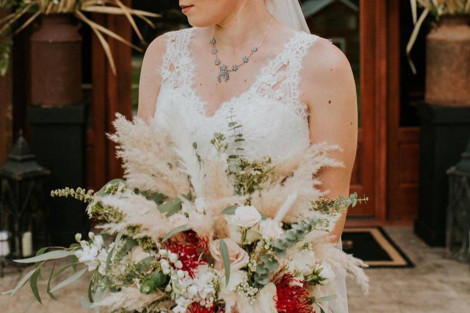 Bridal wheat bouquet