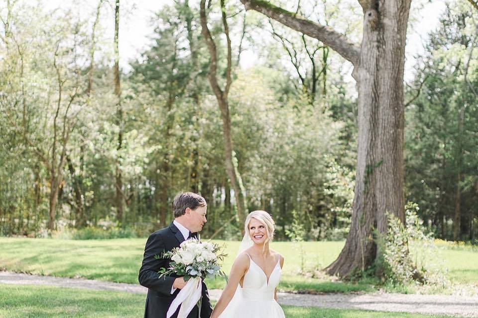 Couple by tree