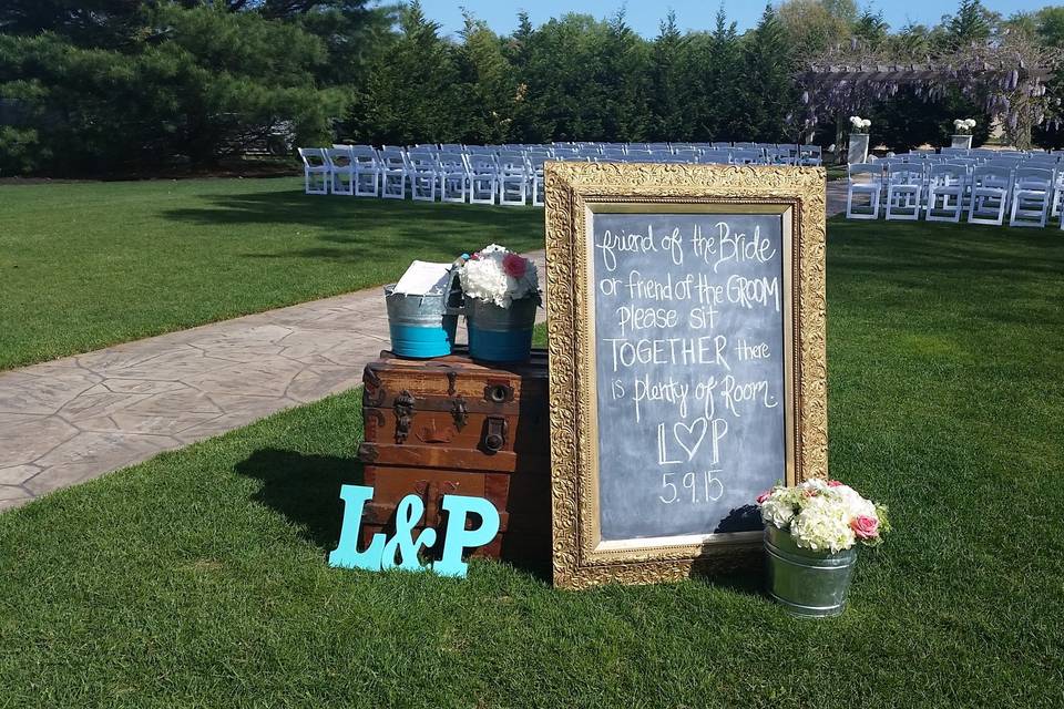 Altar setup