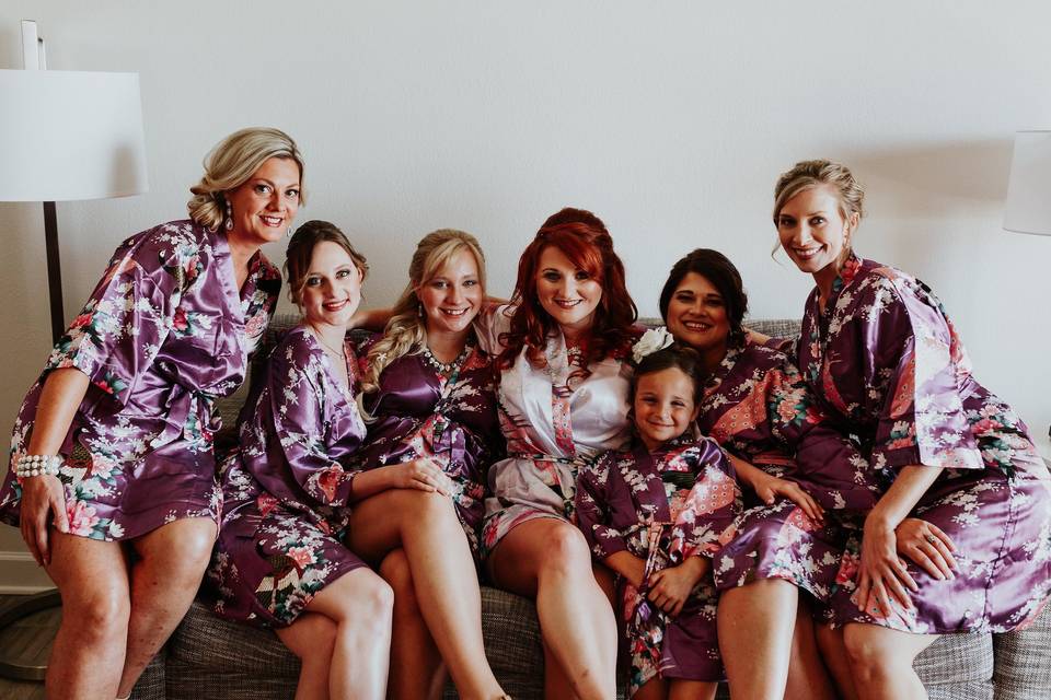 Bridal party makeup