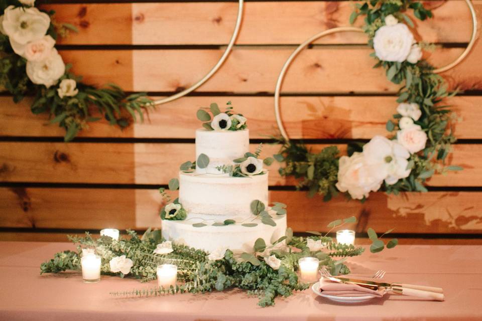 Cake table deco