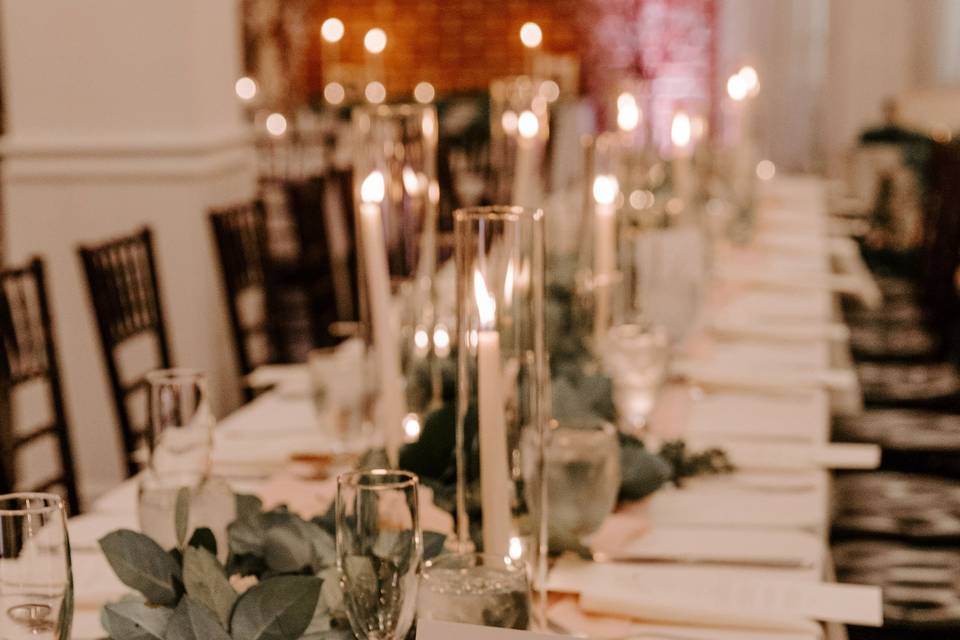 Long table centerpiece