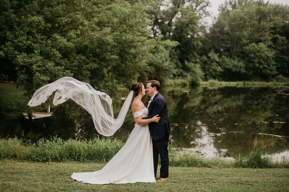 Pond backdrop