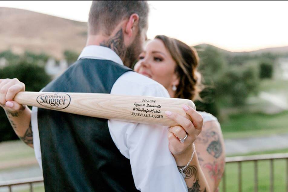 Custom Engraved Groomsmen Baseball Bats - The Man Registry