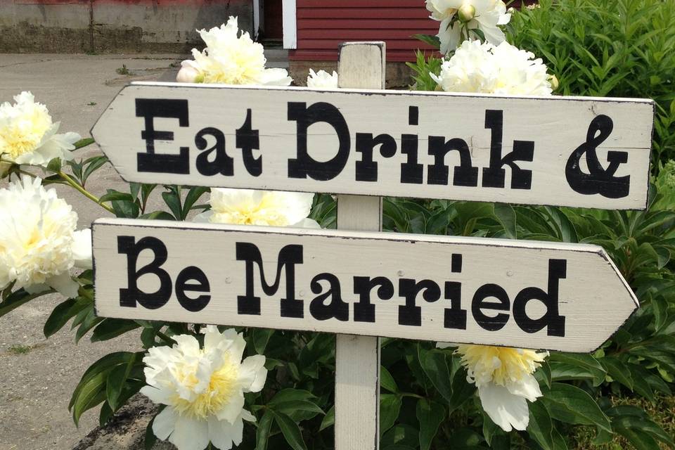 Wedding signboard