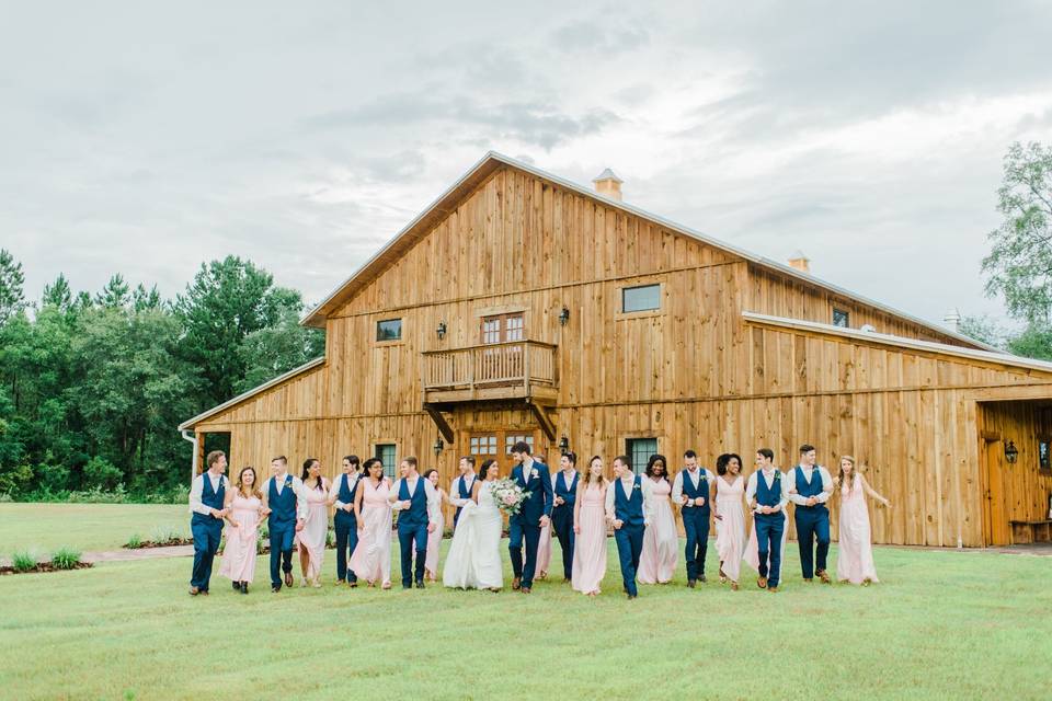 Barn makes beautiful backdrop