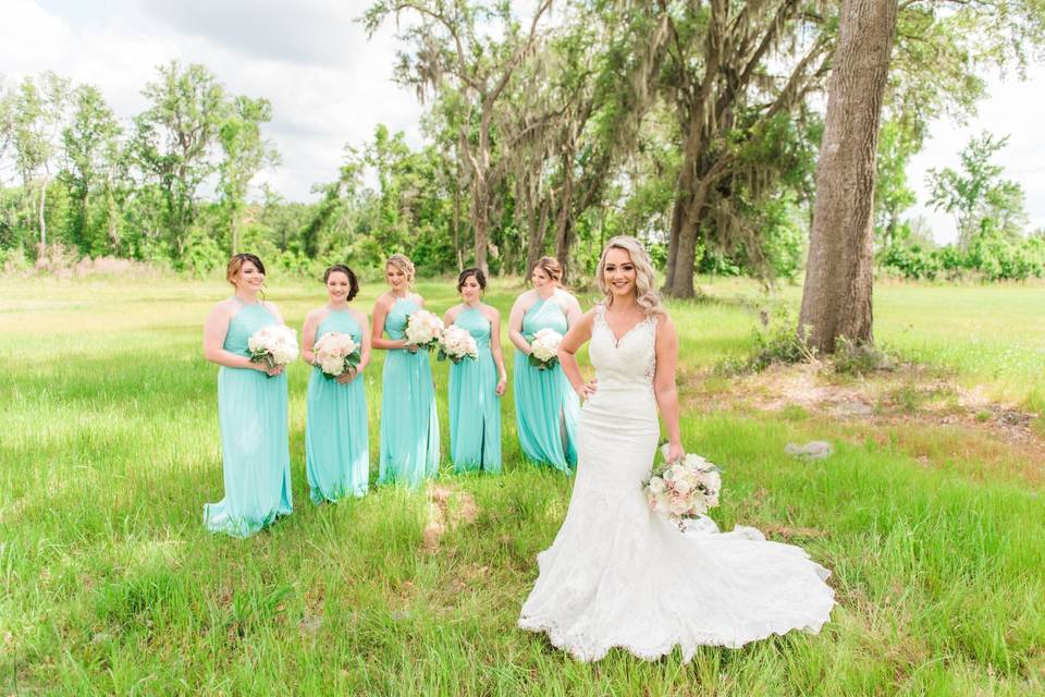 Bridal party in May