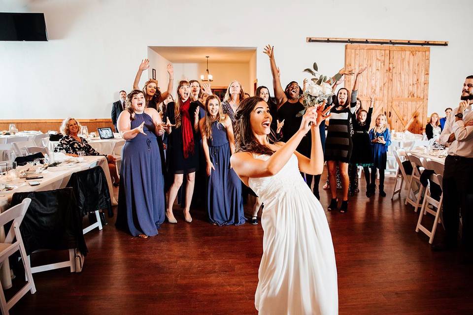 Bouquet toss!