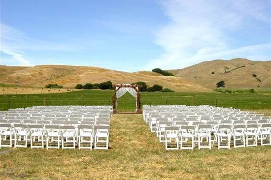 Ceremony on a private Sonoma County ranch