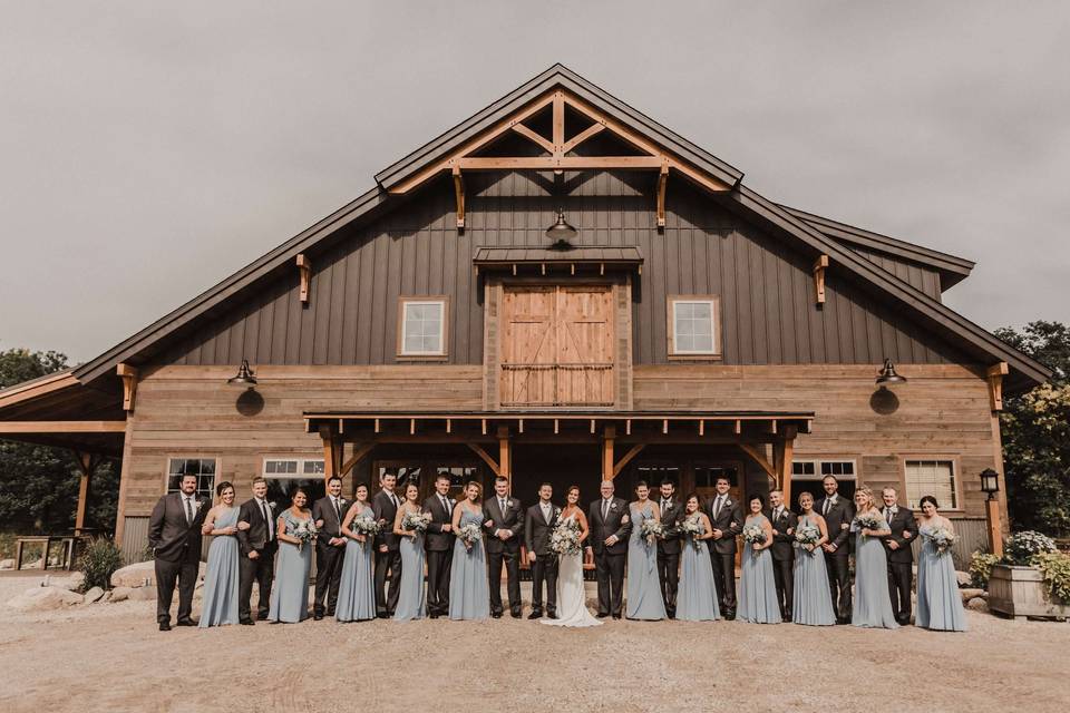 Bridal Party out front