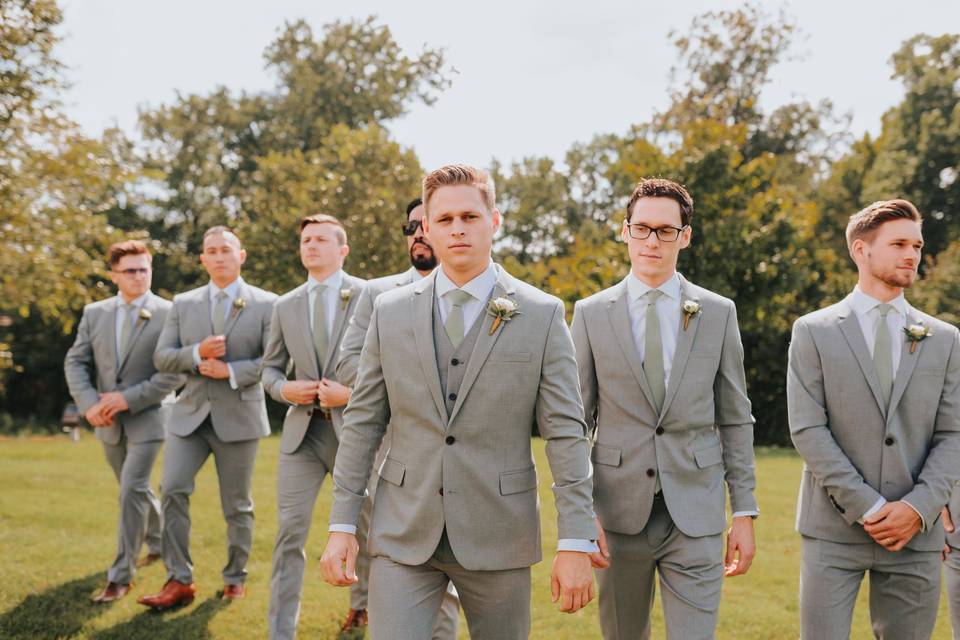 A groom and his men